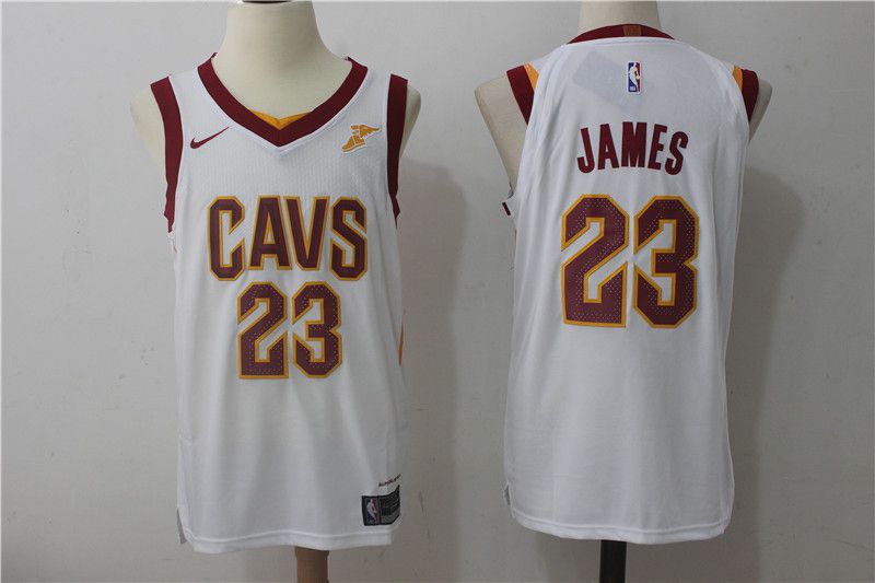 2017 Men Cleveland Cavaliers #23 Lebron James white Nike NBA Jerseys